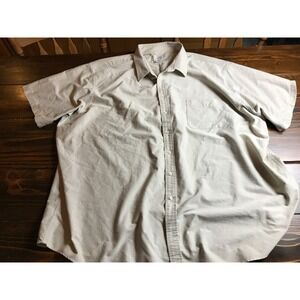 KINGS COURT Shirt, Men's Big and Tall Size 22, Tan, Button Up